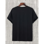 Floerns Men'S Cross Print Short Sleeve T Shirt Crewneck Tee Shirts
