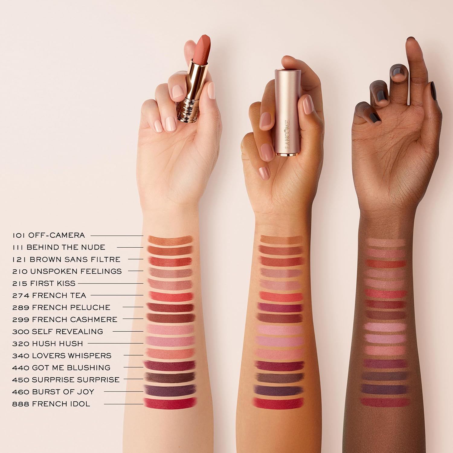Lancôme L'Absolu Rouge Intimatte Hydrating Matte Lipstick - Buildable & Lightweight Formula with a Soft Matte Finish - Up To 24HR Comfort