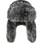 PURFUN Fuzzy Faux Fur Ushanka Russian Hat for Men Women, Winter Plush Full Hood Earflap Cap Cycling Ski Hunting Trapper Hat