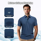 Polo Shirts For Men: Quick Dry Moisture Wicking High Elasticity Convenient Slim Fit Polo Runs Small