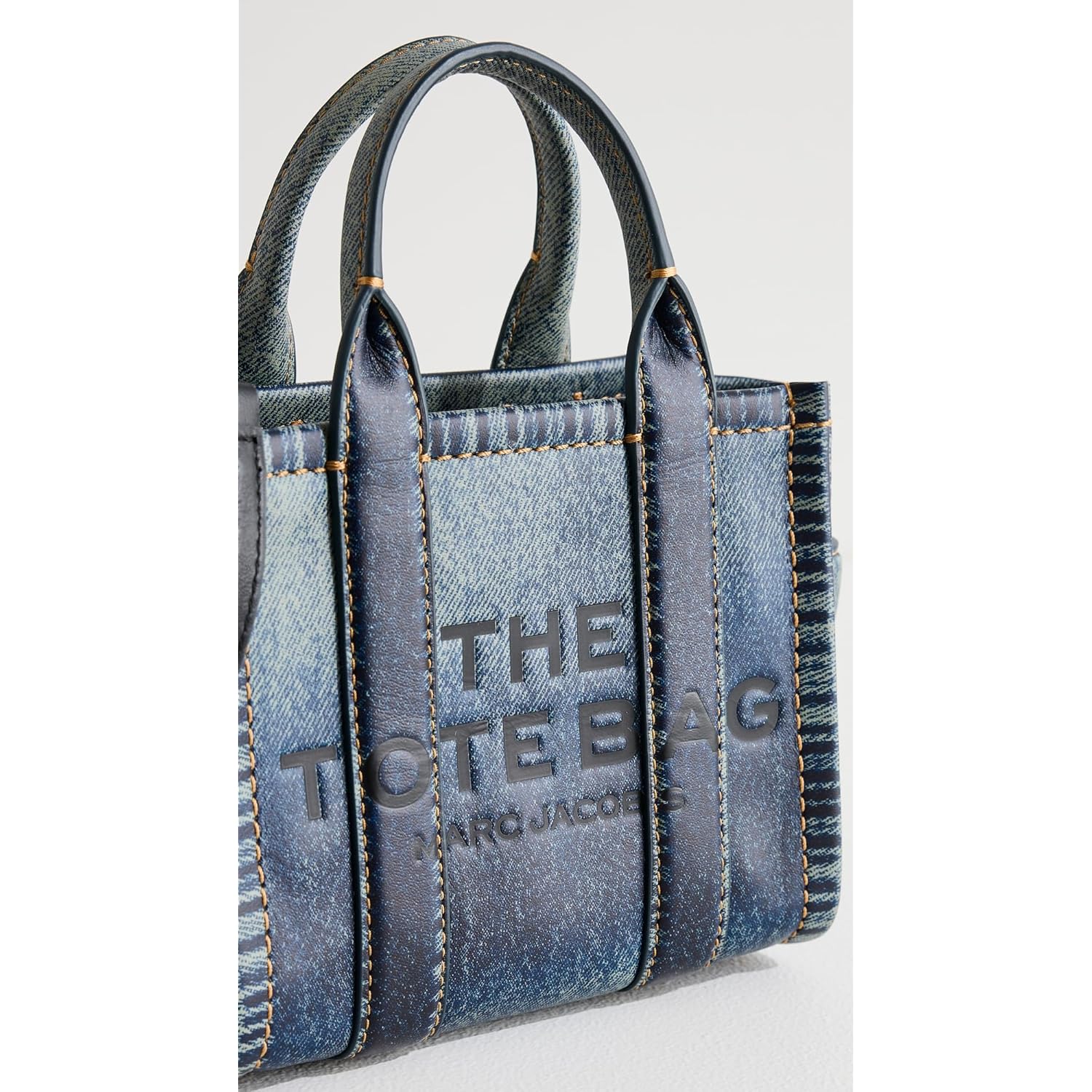 Marc Jacobs Women's The Denim Printed Leather Crossbody Tote Bag