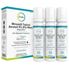Minoxidil For Men Foam 5% - Unscented 3 Month Supply - Helps Restore Vertex Hair Loss & Thinning - 5% Minoxidil Foam For Men - Extra Strength Supports Hair Regrowth