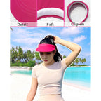 3 Pack Sports Sun Visor Hat Women Men Adjustable Clip On Visors Outdoor Golf Beach Cap