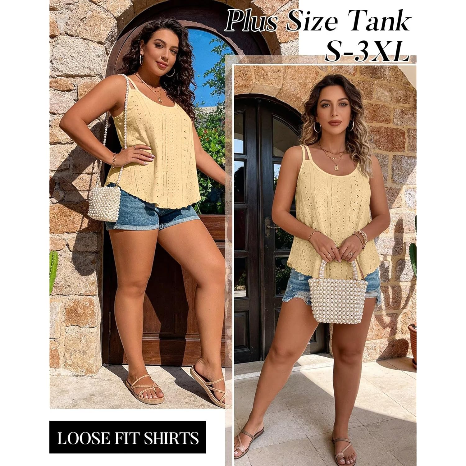 Womens Cute Tank Tops Sleeveless Spaghetti Strap Scoop Neck Loose Casual 2026 Spring Summer Beach Vacation Flowy Shirts