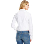 Jessica Simpson Womens Pixie Classic Feminine Fit Crop Jean Jacket