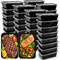 50-Pack Meal Prep Containers, 26 Oz Microwavable Reusable Food Containers With Lids For Food Prepping, Disposable Lunch Boxes, Plastic Food Boxes- Stackable, Freezer Dishwasher Healthy