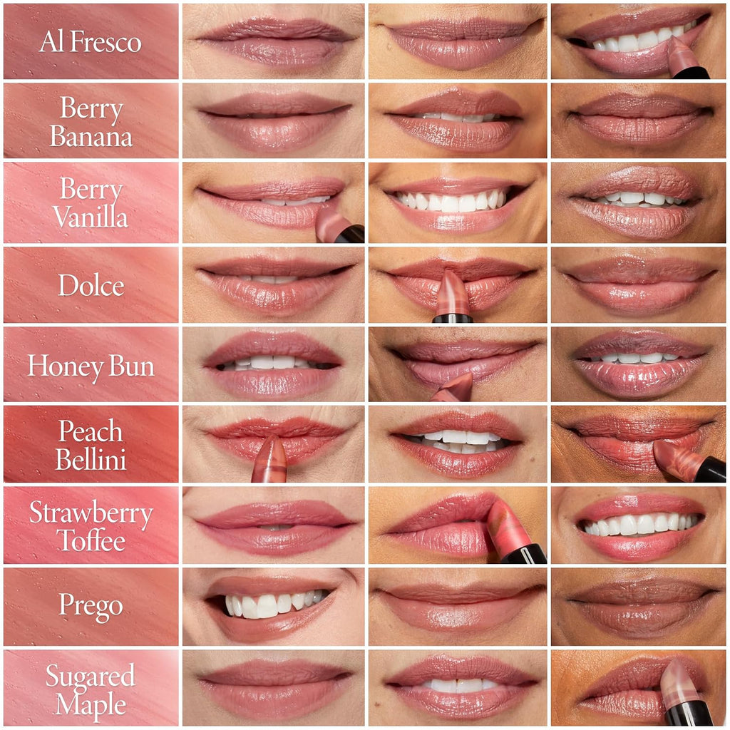 Laura Geller New York Italian Marble Sheer Lipstick - Dolce - Hydrating & Lightweight - Vitamin E & Caster Seed Oil - Cream Finish
