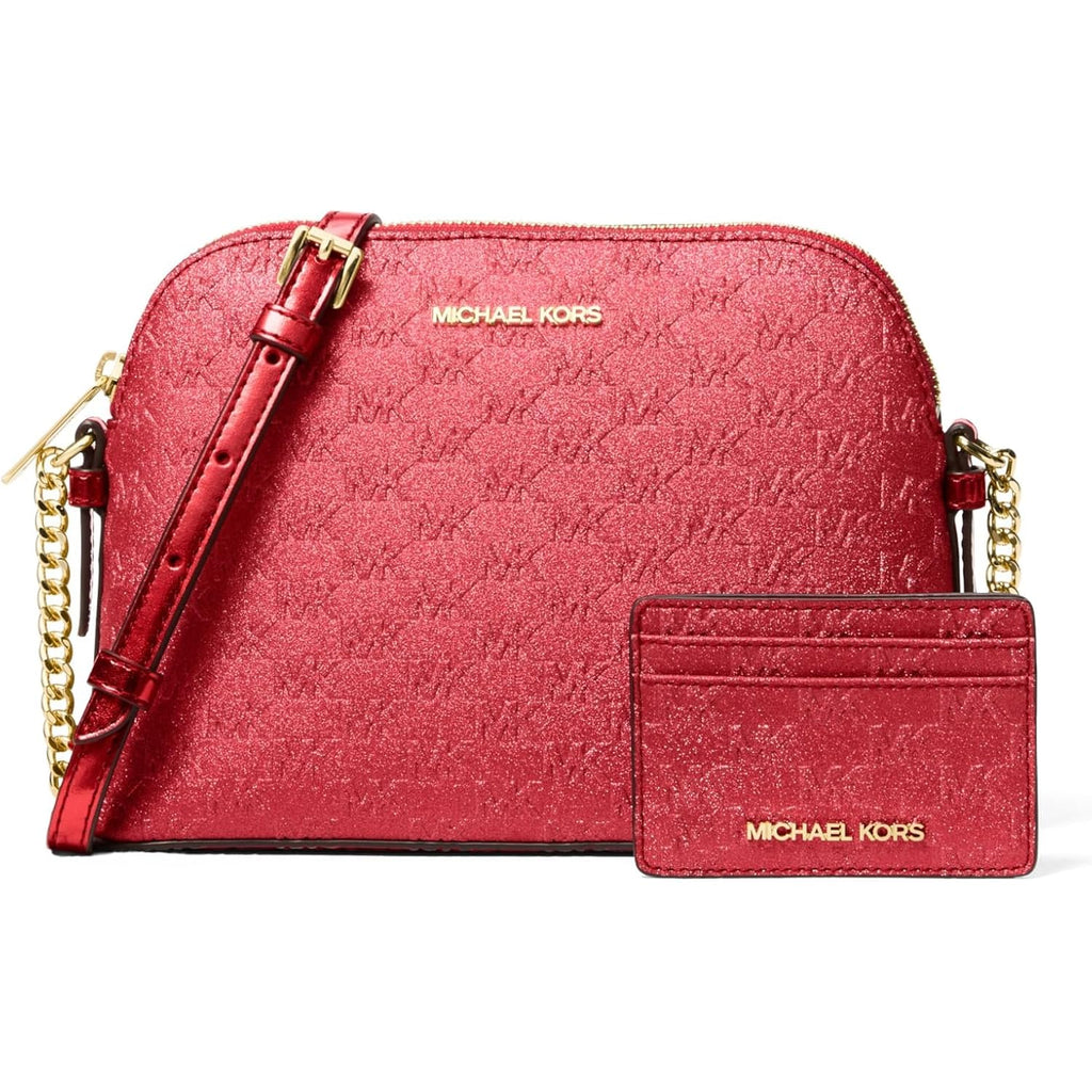 Michael Kors Women's Jet Set Dome Crossbody With Card Case