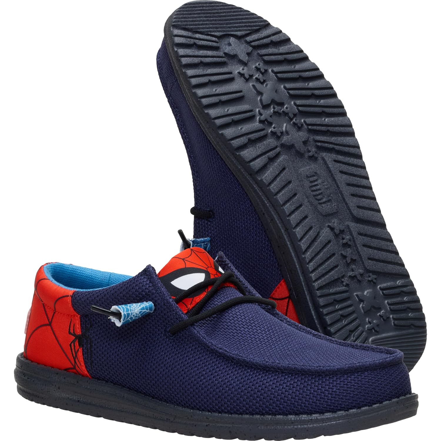 Heydude Men'S Wally Funk Spiderman Slip On Shoe | Lightweight Loafer | Flexible Sole | Easy On Fit