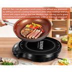 Nuwave Flex Precision Induction Cooktop, 10.25” Shatter-Proof Ceramic Glass, 6.5” Heating Coil, 45 Temps From 100°F To 500°F, 3 Wattage Settings 600, 900 & 1300 Watts, Black