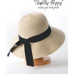 FURTALK Womens Beach Sun Straw Hat UV UPF 80+ Travel Foldable Brim Summer UV Hat
