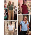 Womens Cotton Linen Button Down Shirts Casual Short Sleeve Solid Summer Blouses Tops with Pocket