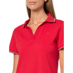 Tommy Hilfiger Women'S Cotton Pique Short Sleeve Polo Shirt In Classic Fit With Stretch