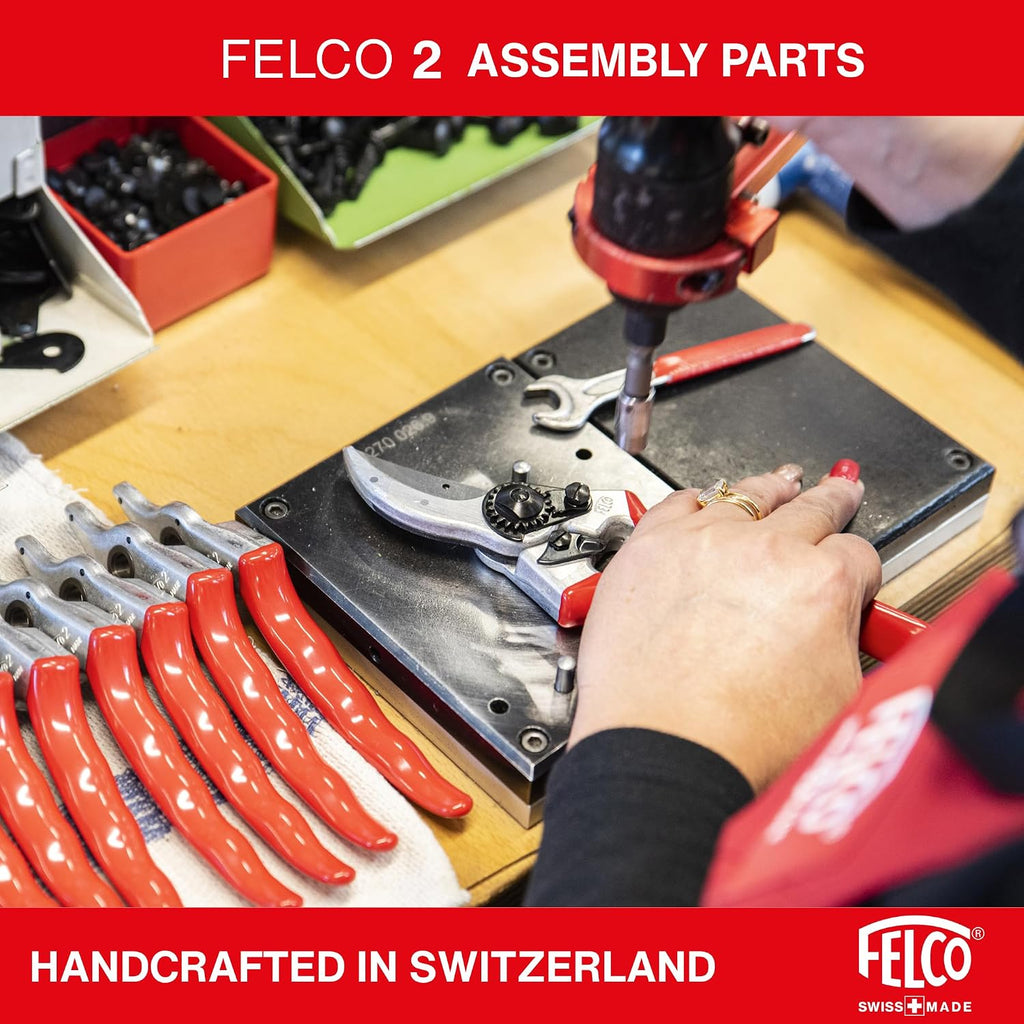 Felco F2 Pruning Shears – 9.25" Swiss-Made Garden Clippers For Professional Pruning | Hand Pruners For Gardening | Garden Tool Cutter With Precision Bypass Blade, Aluminum Body, Replaceable Parts