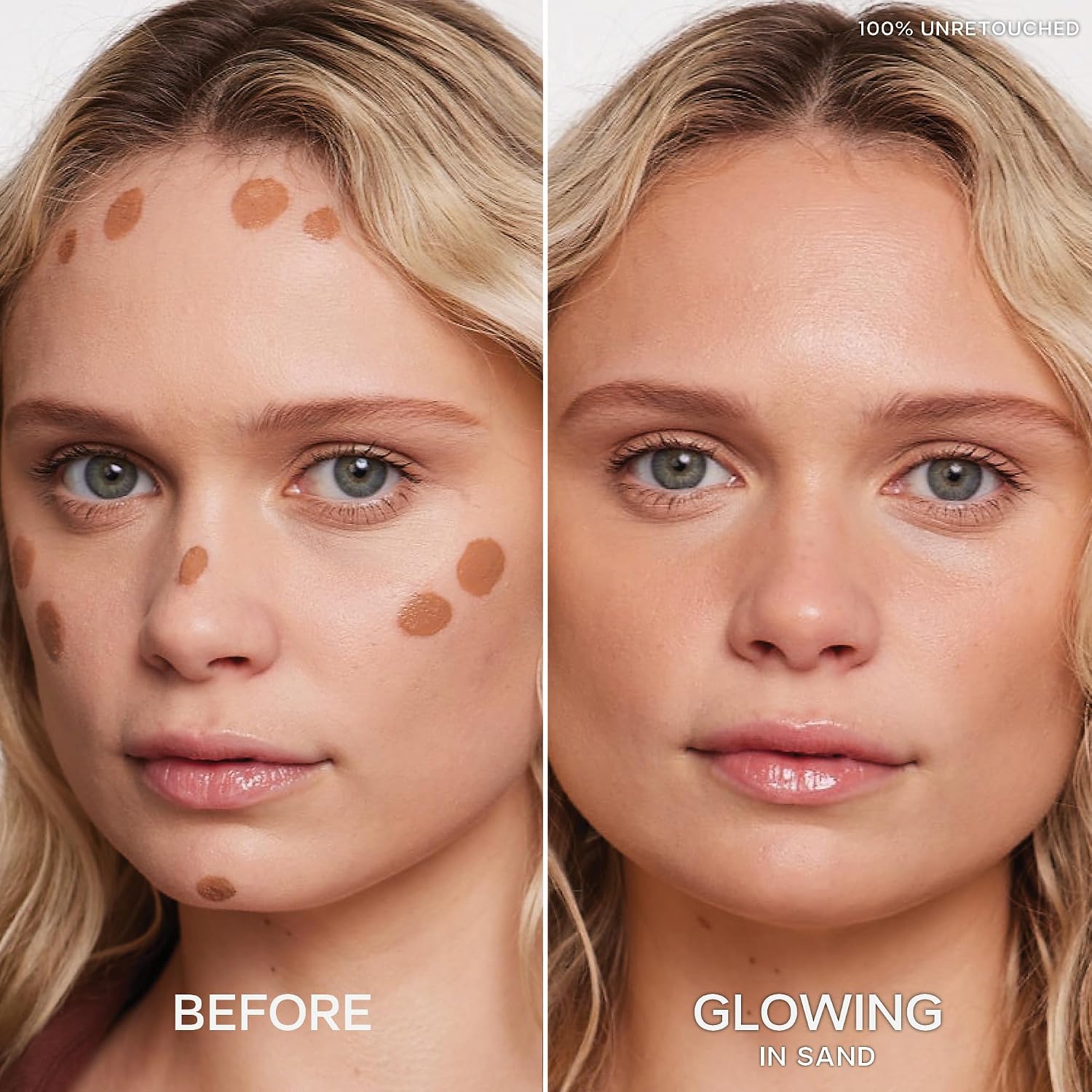 Saie Dew Bronze - Hydrating Liquid Bronzer Stick For A Sun Kissed Glow - Liquid Contour Stick Infused With Nourishing Skin Care Ingredients - Sculpted Face Makeup Essential - Sand (0.4 Oz)