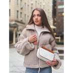 Vantamo Premium Quilted Crossbody Bags For Women With Anti-Pickpocket Clip, Vegan Leather Handbags, Travel Purses For Women