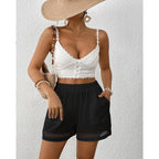 Womens Shorts for Women Casual Elastic Waisted 2026 Cotton Trendy Comfy Summer Shorts with Pockets