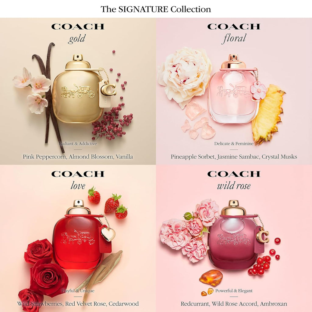 Coach Floral Eau de Parfum - Women's Fragrance - Floral Fruity - With notes of Pineapple Sorbet, Sambac Jasmine & Crystal Musks
