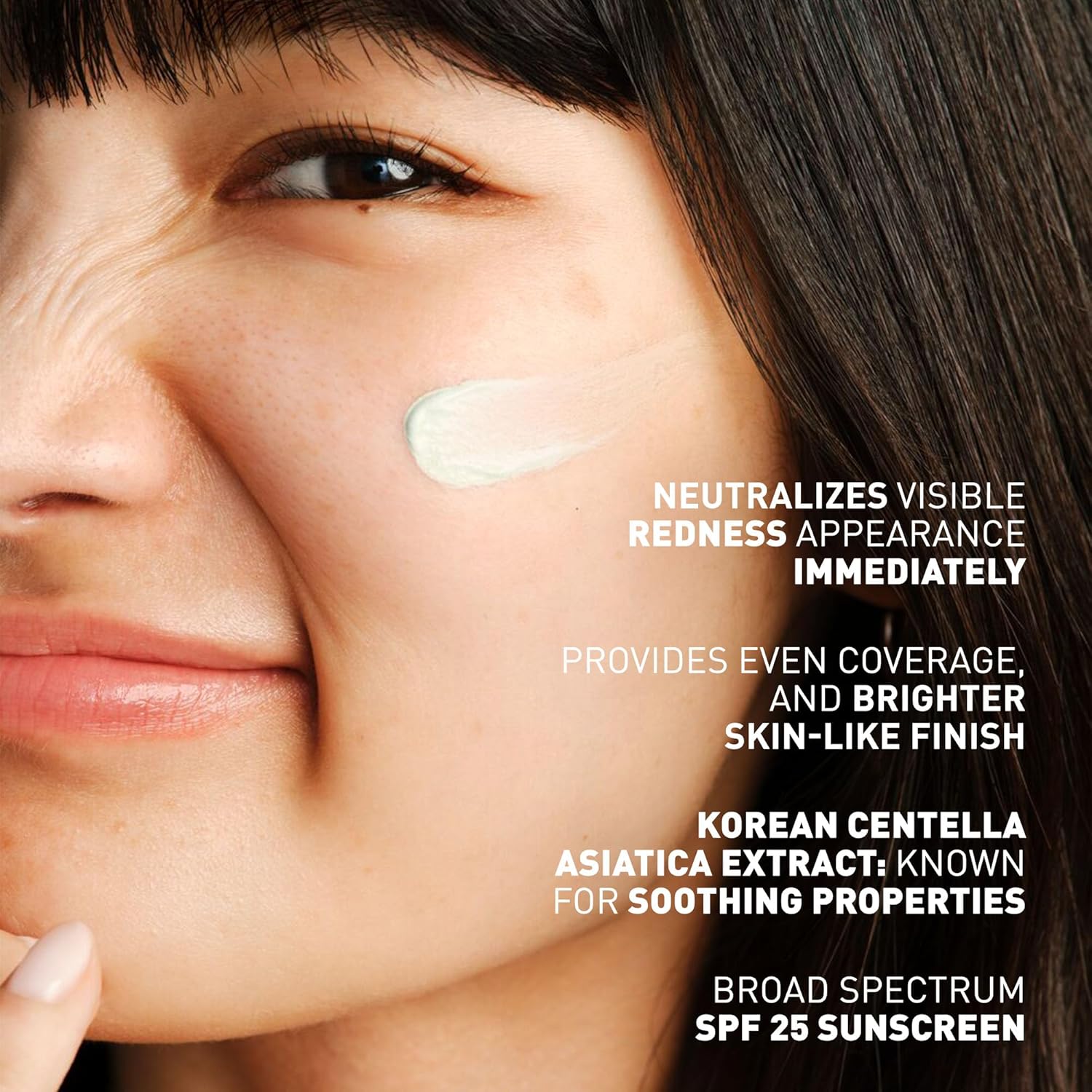 Erborian CC Red Color Correcting SPF 25 Green Pigment Cream, Neutralizes Redness, Calms Skin, Lightweight, Tone‑Perfecting Primer, Korean Skincare