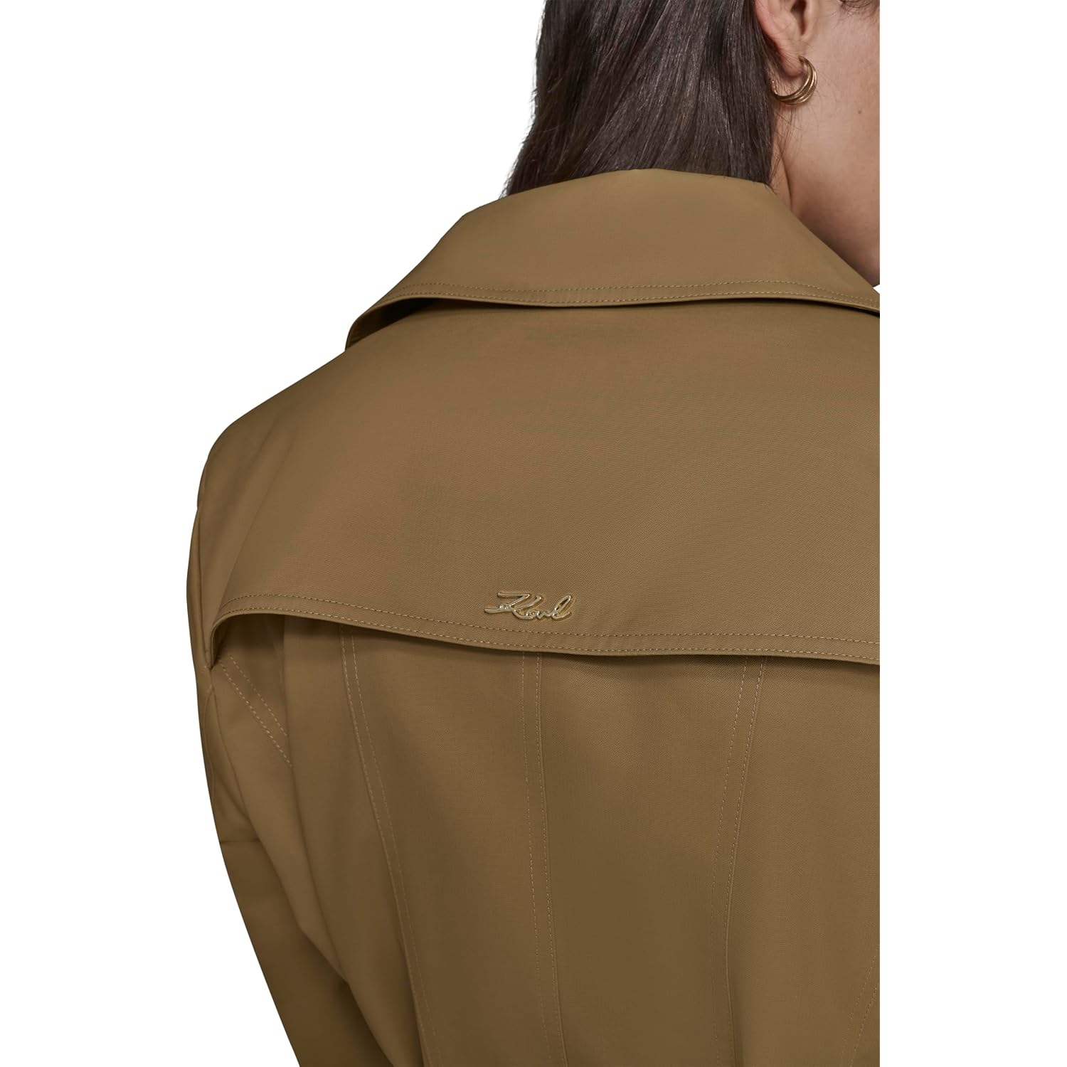 Karl Lagerfeld Women'S Flared Trench Coat