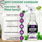 Peppermint Oil Insect & Spider Repellent Spray - All-Natural, Pet-Safe Bug Control For Home, Kitchen & Garden - 16 Oz