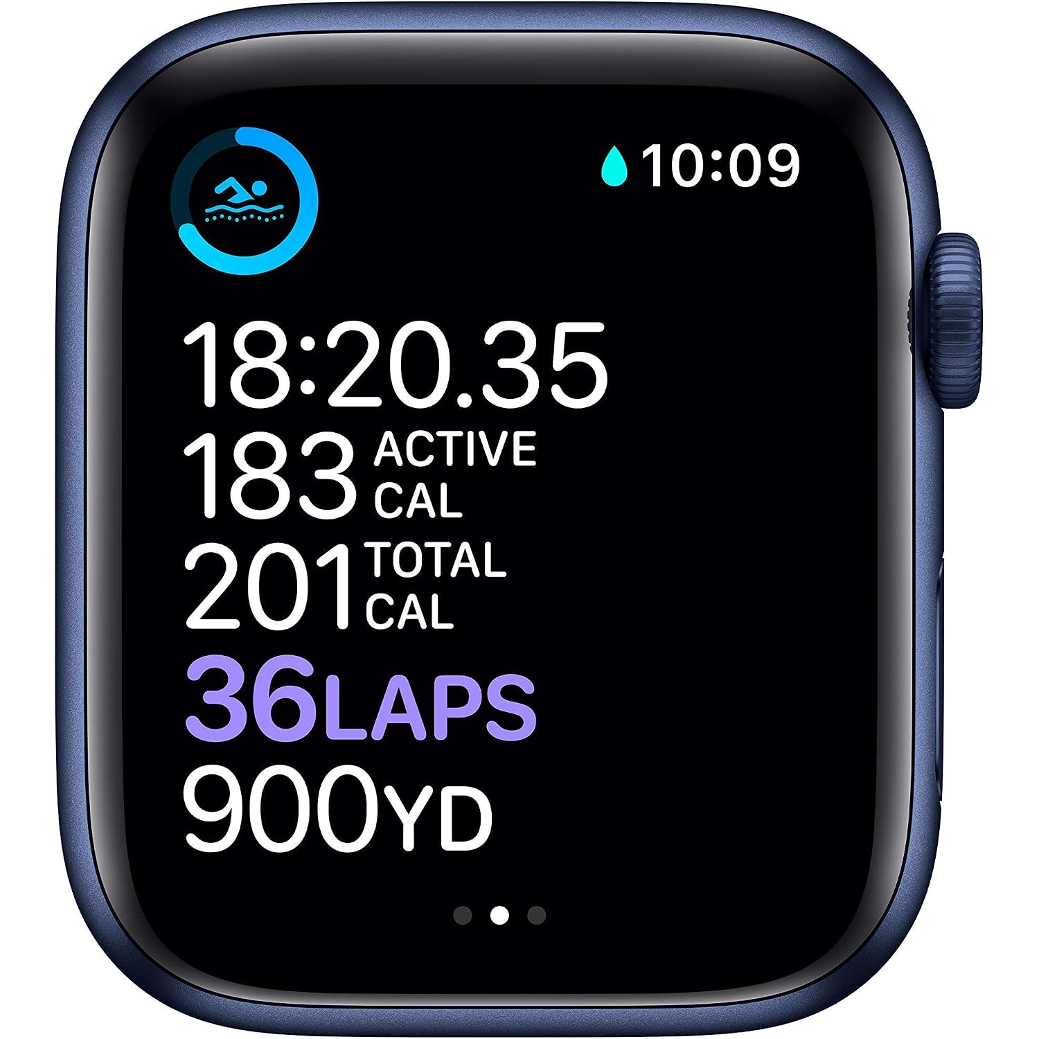 Apple Watch Series 6 (Gps, 44Mm) - Blue Aluminum Case With Deep Navy Sport Band (Renewed)