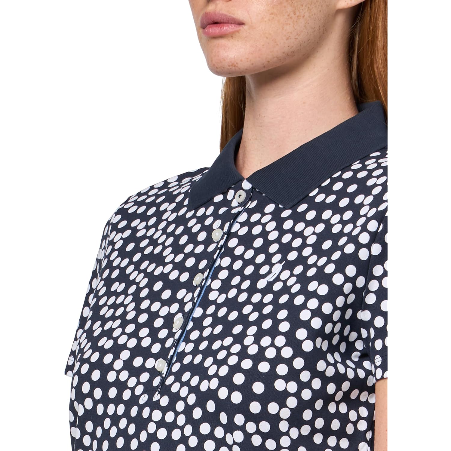 Women's Polo Short Sleeve Button Placket Polo