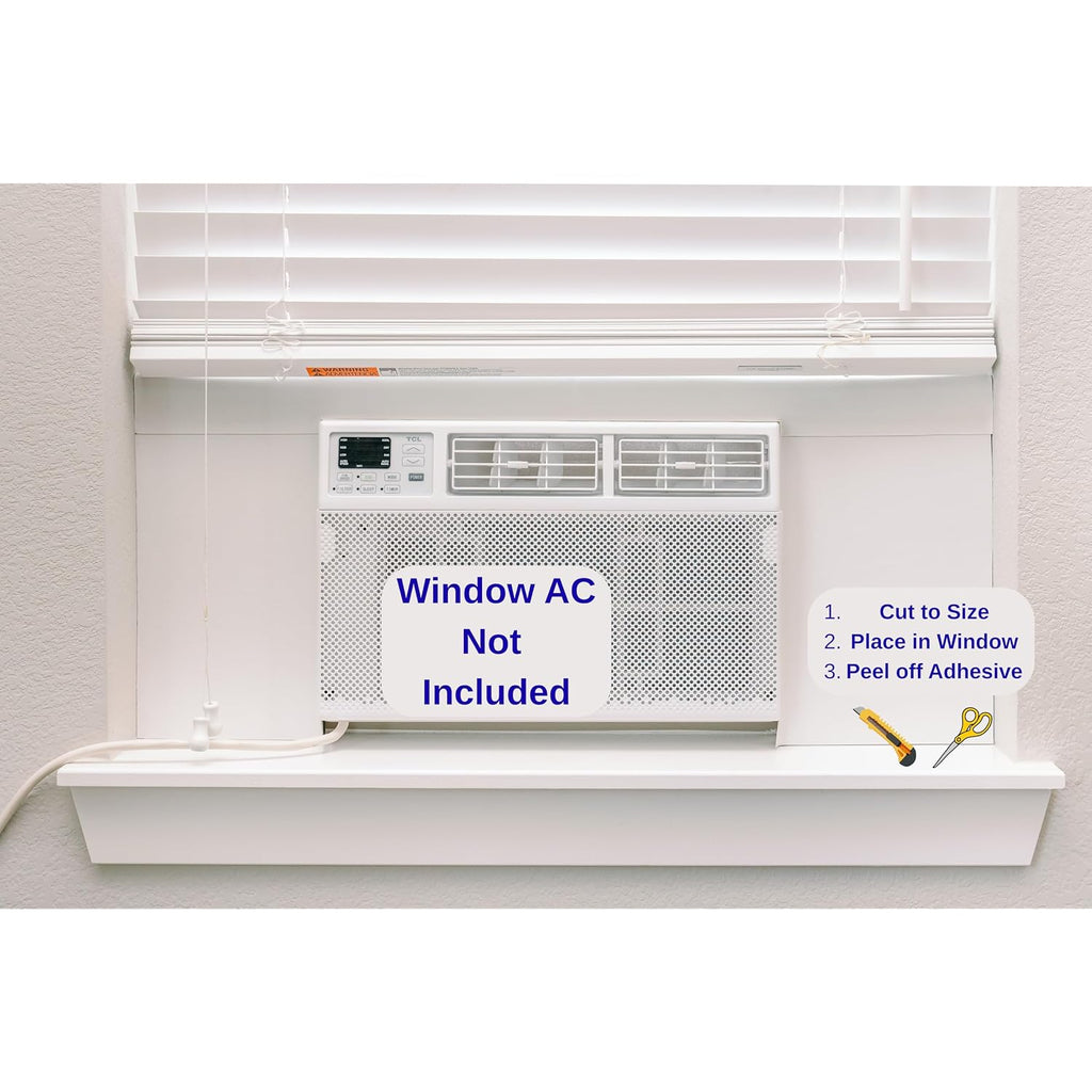 Surround Insulation Side Panels White For Window Ac Unit Indoor Air Conditioner Cover For Winter And Summer