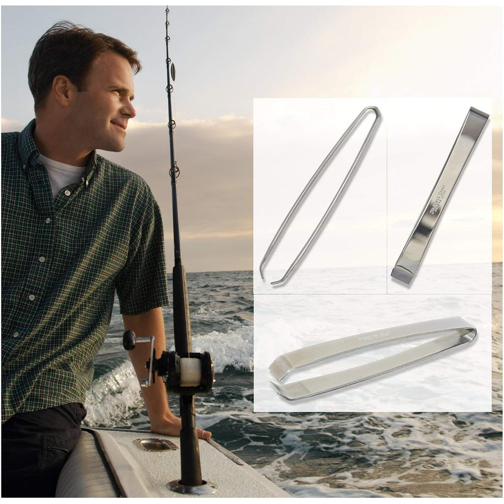 [Made In Japan] Kwizing Fish Bone Tweezers By Rci Global - Non-Slip, Precision Grip - Debone Salmon, Bass, Catfish - Stainless Steel Handmade Japanese Craftsmanship (4 3/4")