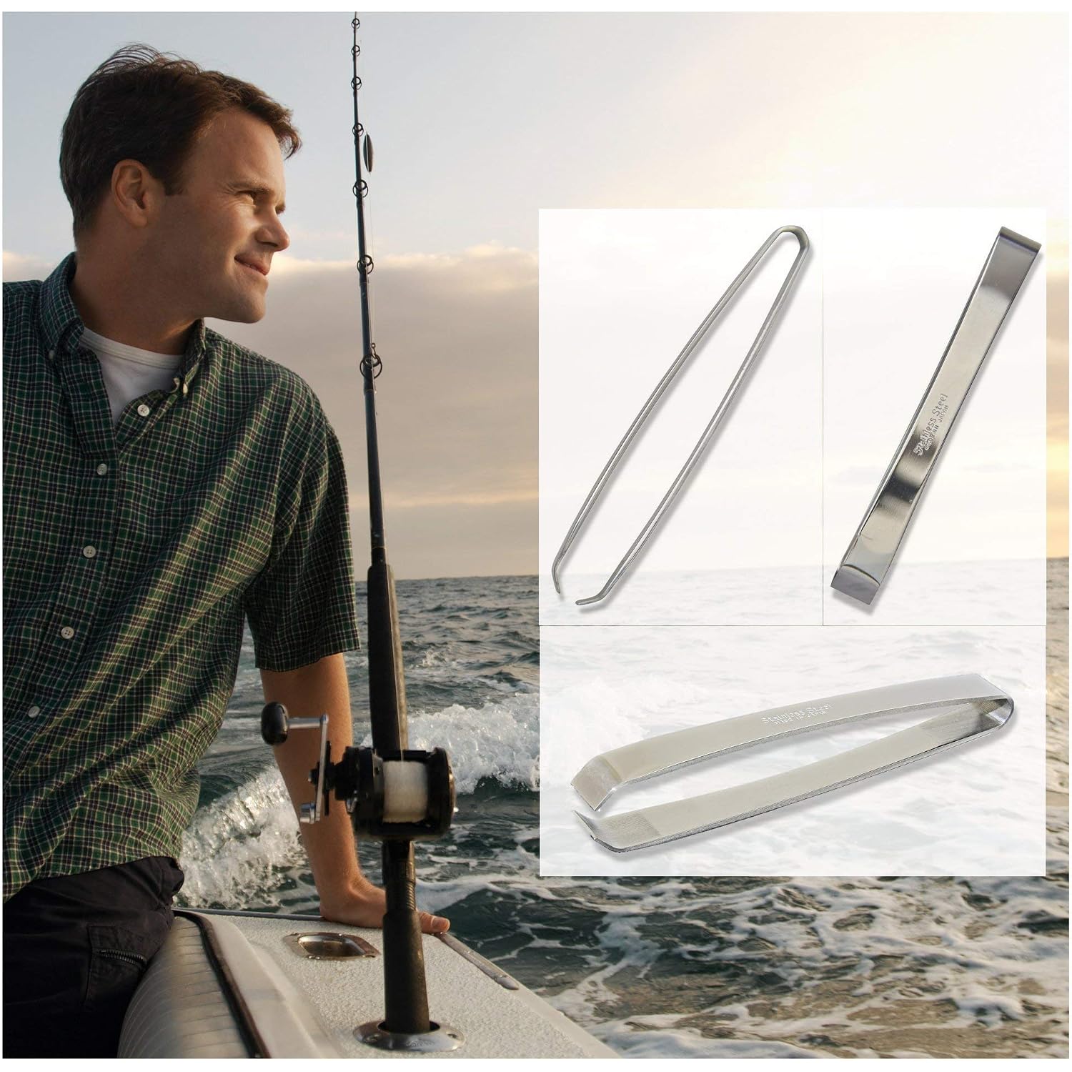 [Made In Japan] Kwizing Fish Bone Tweezers By Rci Global - Non-Slip, Precision Grip - Debone Salmon, Bass, Catfish - Stainless Steel Handmade Japanese Craftsmanship (4 3/4")
