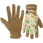 Handlandy Gardening Gloves For Women, Breathable Ladies Leather Garden Yard Gloves Best Gift For Gardeners