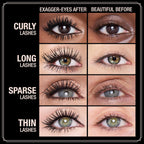 Charlotte Tilbury Exagger-Eyes Instant Volume Mascara Makeup – Volumizing, Lengthening, No‑Clump Mascara with 28‑Hour Smudge‑Proof & Flake‑Proof Wear – All Day Wear Formula