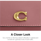 Coach Refined Calf Leather Essential Card Holder Wallet