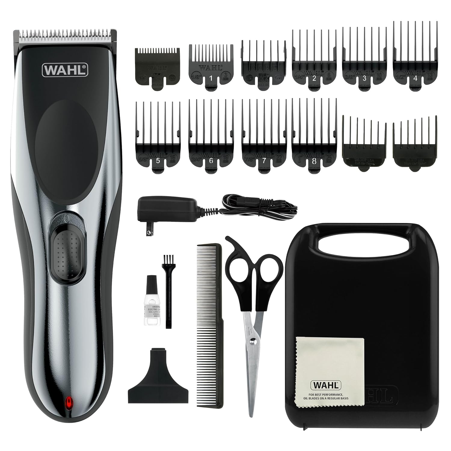 Wahl Clipper Rechargeable Cord/Cordless Haircutting & Trimming Kit For Heads, Longer Beards, & All Body Grooming - Model 79434
