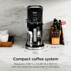 Ninja Specialty Drip Coffee Maker | Dualbrew™ Pro Specialty Coffee Machine W/ Frother, Paper Filter | Brew With Pods & Grounds, K Cups Compatible | 4 Brew Styles, 13 Cup To Pot Sizes | Black, Cfp301