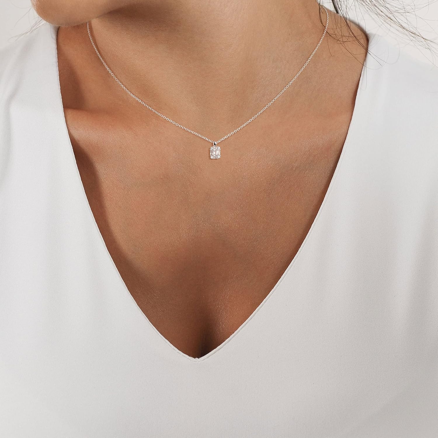 Tewiky Pendant Necklace for Women， Dainty 14k Gold Plated Chain Choker Necklaces Aesthetic Simple Necklace Jewelry Gifts for Women