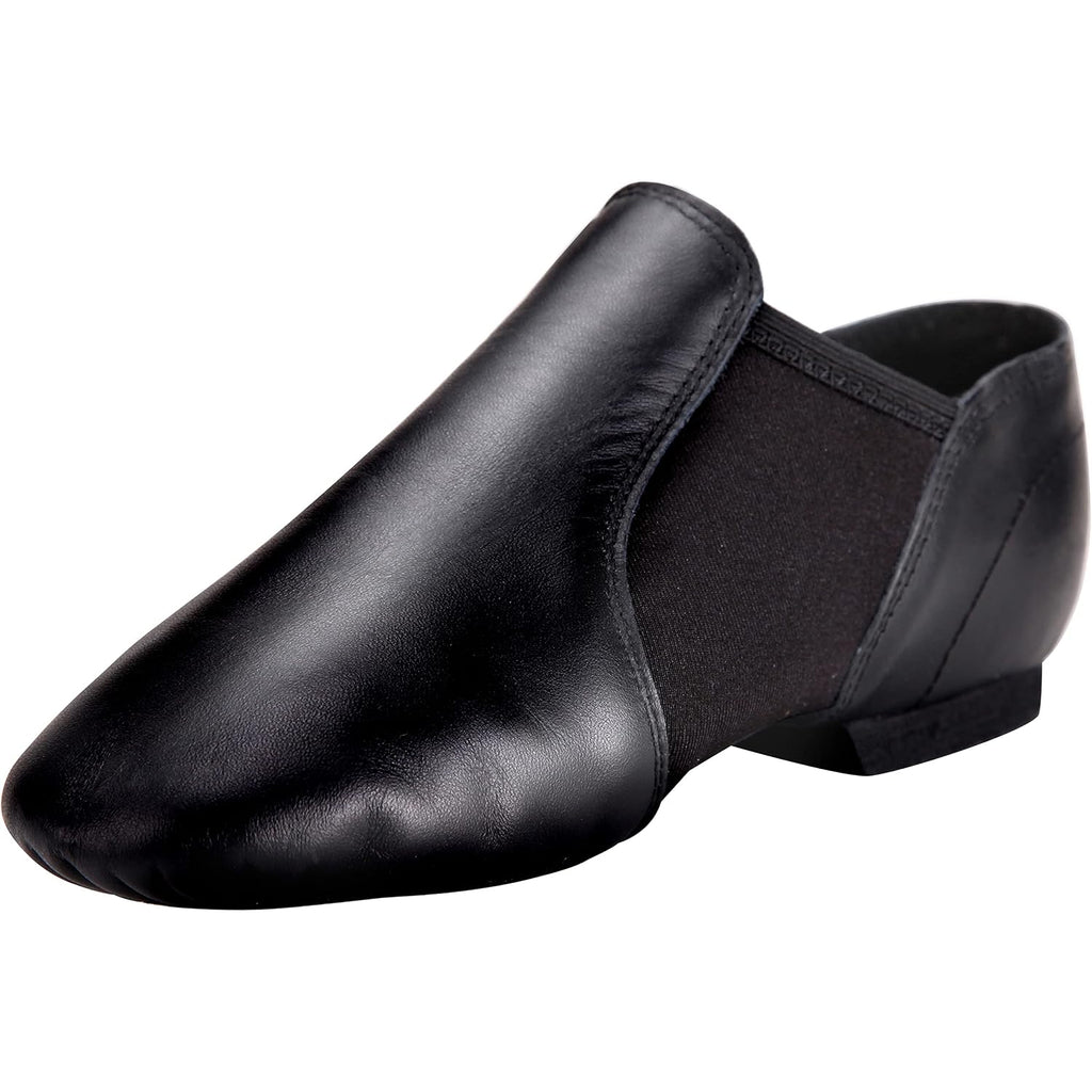 Linodes Unisex Leather Upper Jazz Shoe Slip-On For Women And Men'S Dance Shoes