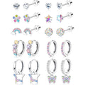 Hypoallergenic Earrings For Girls Women Surgical Stainless Steel Screw Back Earrings Set For Sensitive Ears Kids Earrings Toddler Earrings Cute Girls Earrings