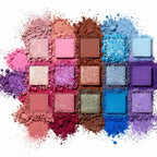 Disney Frozen Elsa And Anna 55 Well Eye Shadow Palette With Mirror, Makeup For Girls And Teens, Shimmery And Matte Colors, By Townley Girl