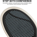 Mens Slippers With Arch Support, Canvas House Slipper For Men With Velvet Lining, Slip On Clog, Indoor Outdoor House Shoes With Anti-Skid Rubber Sole