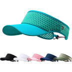 Ausflug Sun Visor Hat Men Women - Wide Brim Quick Dry Adjustable Cap, Lightweight For Golf Tennis Pickleball Beach