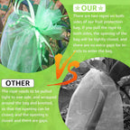 Mixc 50 Pcs Fruit Protection Bags,6''×8''Fruit Netting Bags For Fruit Trees Fruit Cover Mesh Bag With Drawstring Netting Barrier Bags For Plant Fruit Flower
