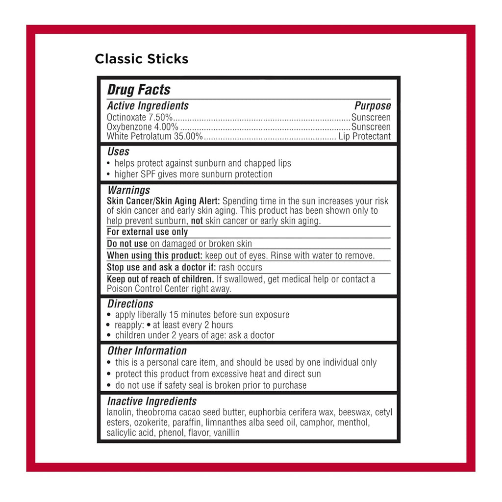 Carmex Classic Medicated Lip Balm Pack, Lip Moisturizer For Chapped Lips, 9-Count Variety Pack Bag (2 Tubes, 7 Sticks)