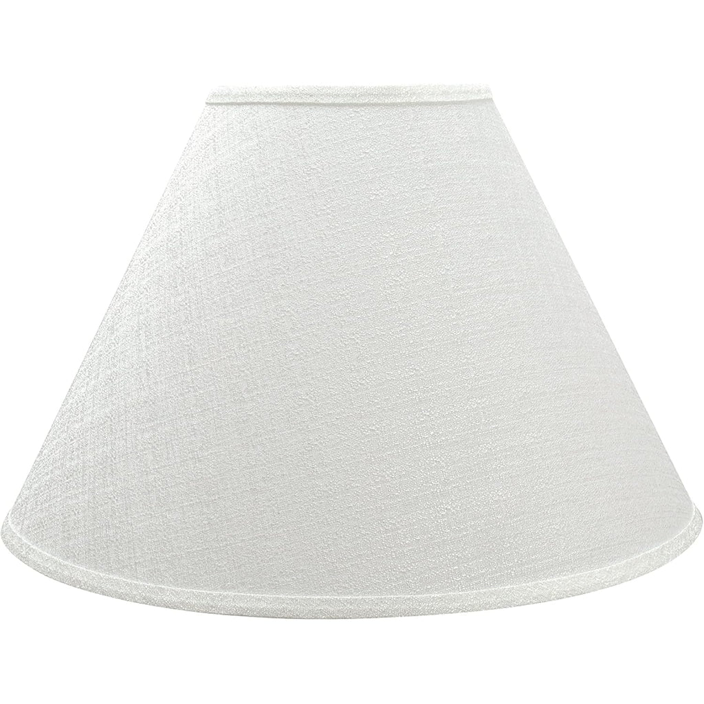 Aspen Creative Transitional Hardback Empire Shaped Spider Construction Lamp Shade, 18" Wide (7" X 18" X 12 1/2"), Off White