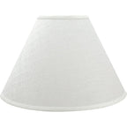 Aspen Creative Transitional Hardback Empire Shaped Spider Construction Lamp Shade, 18" Wide (7" X 18" X 12 1/2"), Off White