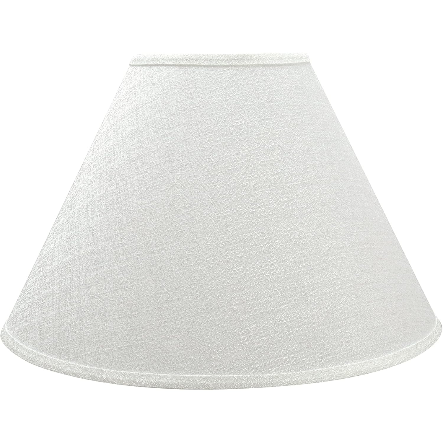 Aspen Creative Transitional Hardback Empire Shaped Spider Construction Lamp Shade, 18" Wide (7" X 18" X 12 1/2"), Off White