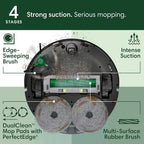 Irobot Roomba 505X Robot Vacuum & Mop Combo, 70X More Suction, Multifunction Dock, 75 Day Self-Emptying, Self-Cleaning & Hot Dry, Lifting Spinning Mop Pads, Ai Obstacle Avoidance, Ideal For Pet Hair