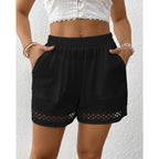 Womens Shorts for Women Casual Elastic Waisted 2026 Cotton Trendy Comfy Summer Shorts with Pockets