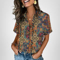 Zeagoo Button Down Shirts For Women Short Sleeve Collared Tops Dressy Casual V Neck Blouses