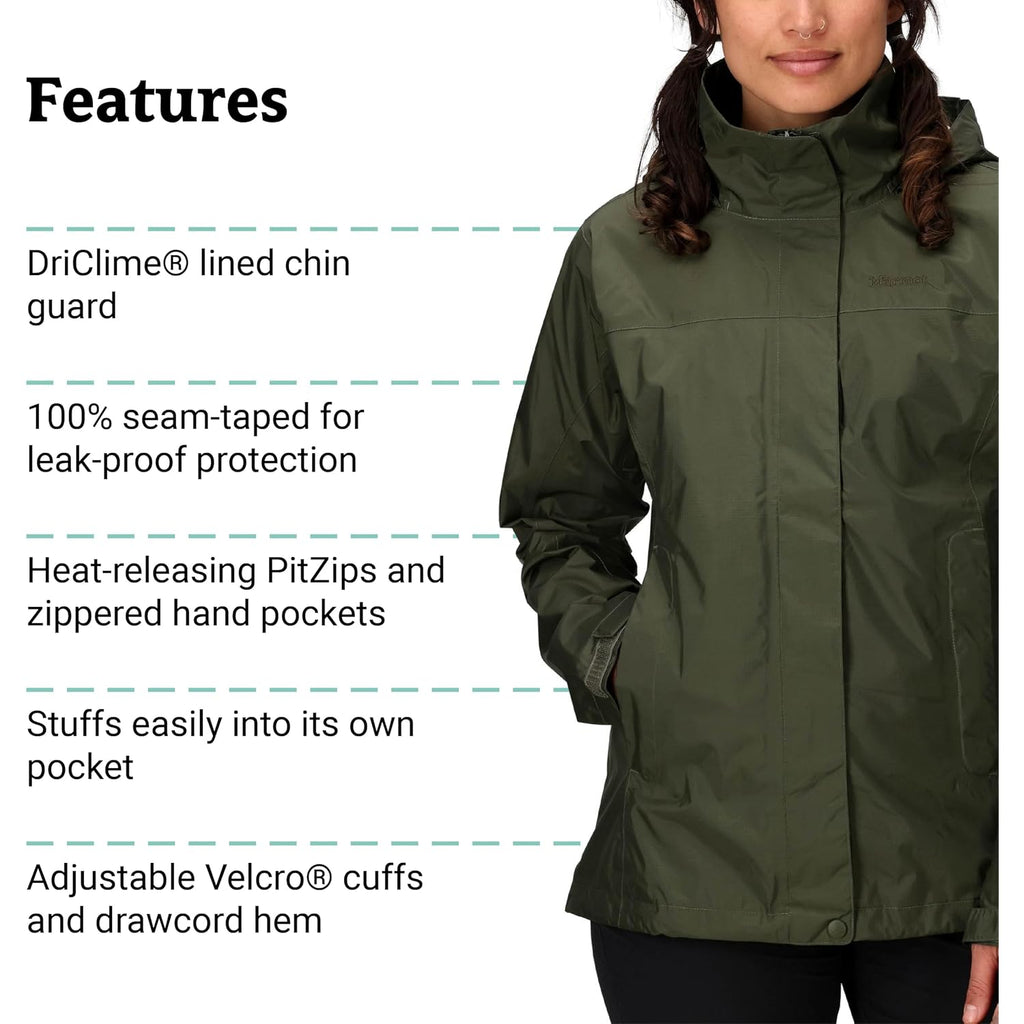 Marmot Women'S Precip Lightweight Waterproof Rain Jacket